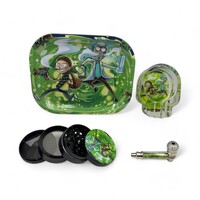 Smoking Gift Set with Pipe, Grinder Ash & Rolling Tray 1