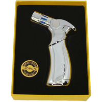 Jobon 4 Flame Jet Windproof Refillable Lighter powerful Blow torch gift bx