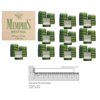 10,000 Memphis Premium Menthol Filter Tubes King Size Cork Tobacco Cigarette Green