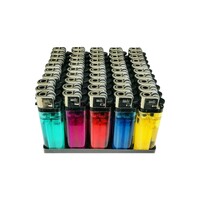 50 x Disposable Cigarette Lighters Durable Good Quality Bulk Assorted Colours (MRK)