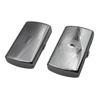 1 x Portable Metal Cigarette Case Classic 12-Piece Carry Box Assorted Design