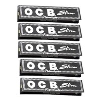 5 X OCB KING SIZE Ultra Thin Premium Papers Classic Smoking Cigarette Herb Paper