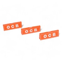 3 OCB Orange Single Regular Size Papers Cigarette Rolling 50 Leaves