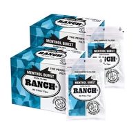 Box of Ranch Menthol Burst Supa Slim Cigarette Filters, 24 Bags of 80 Filter Tips - Total 1920