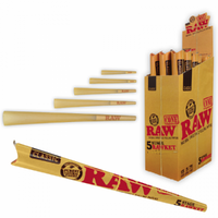 RAW 5 Stage Rawket Cone sets from 1 1/4, Kingsize to Supernatural Rolling Papers