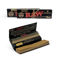 3x RAW Black King Size 32 Papers + Filter Tips - Extra Fine Natural Connoisseur