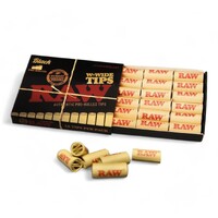 1 RAW Black W-Wide Pre Rolled Tips Easy Rolling Smoking 18 Tip Pack