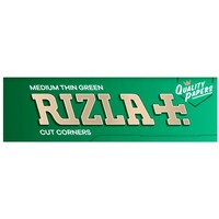 Rizla Medium Thin Green Natural Rolling Papers Smoking - 100 Paper Sheet 