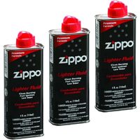 3x Zippo Premium Lighter FLUID Cigarette Genuine Petrol Refill 125ml