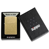 Zippo Lighter Regular Street Brass Genuine Original