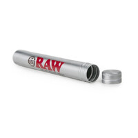 RAW Metal King Size Cone Storage Tube - Airtight Screw Top for Rolling Papers