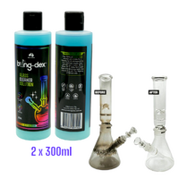 2 x BONGDEX Glass Cleaner Solution 300ml Bong Wash Water Pipe Original AUS MADE