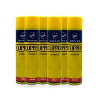 6 x Clipper Universal Premium Lighter FLUID Genuine Butane Gas Refill 300ml