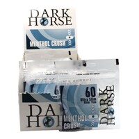 Dark Horse Ultra Slim Menthol Crush Blue 60 Filter Tip Bag x16 Pack Box-960 Tips