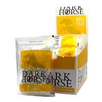 Dark Horse Slim Yellow 150 Filter Tip Bag x 16 Pack Box - 2,400 Tips Total