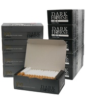 1000 x Dark Horse Carbon Filter Tubes King Size Cork Tobacco Empty Kingsize Cigarette Tube