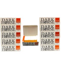 1000x Dark Horse Slim Filter Tubes Regular Size Cork Tobacco Cigarette Orange