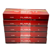 500x Flarus Premium Filter Tubes King Size Cork Tobacco Cigarette Red