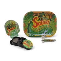 Gorilla Sativa Smoking Gift Set with Pipe, Grinder Ash & Rolling Tray