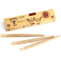 Hornet Natural Unrefined 1 1/4 Pre Rolled Paper Cones 32 Pack Cone