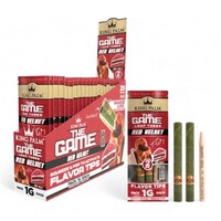 20 Box King Palm Peach The Game - Red Velvet - 2 Minis Smoking Roll Tobacco Herbs