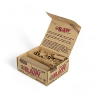 RAW Classic Natural Unrefined King size Slim 3 Meter Roll and 30 Tips Smoking