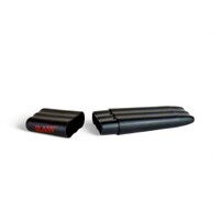 RAW Three Tree Triple Preroll Case Tobacco Smoking Herbs Accessory - Black