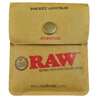 Raw Pocket Ashtray Smoking Cigarette Tobacco Portable Flexible Foil Pouch