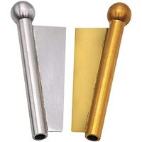 1X Metal Snuff Tube Sniffer Pipe Cutter Rocket Portable - Gold or Silver