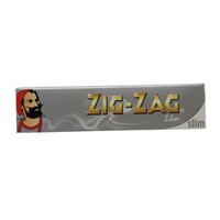 ZIG ZAG King Size Slim Silver Papers Paper Cigarette Smoking - 32 Leave Booklet